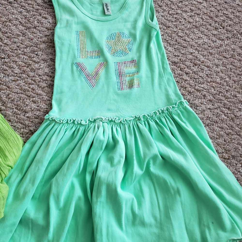 Green dress duo sz 7 - Picture 5 of 9